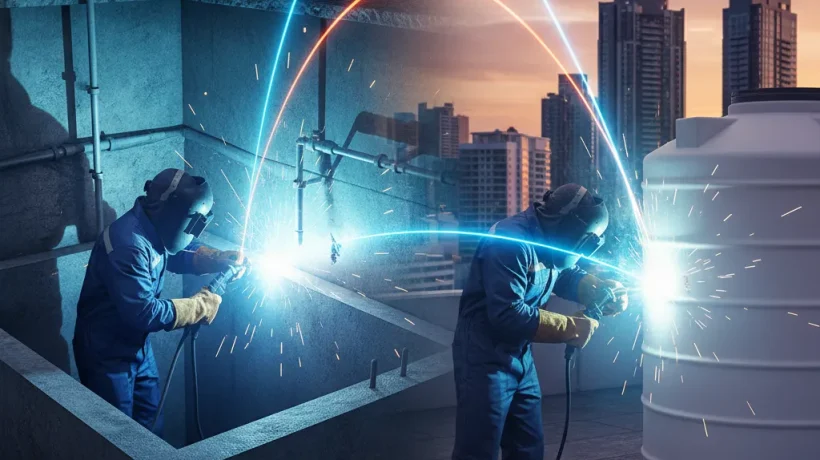 لحام خزانات أرضية وعلوية بالرياض