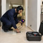 كشف تسربات المياه بدون تكسير